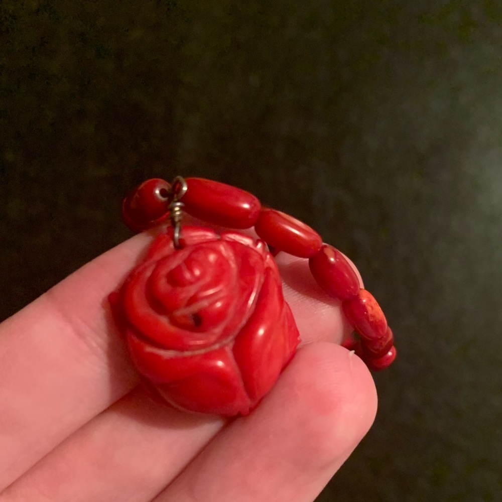 Vintage Genuine Real Red Coral Necklace - Picture 8 of 8